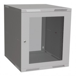 Solarix Cabinet Wall Mount Flat-pack Sensa Lite 12u 600mm, Glass Door, Ral 7035