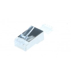 Masterlan Conector Stp Rj45, Cat.6, 8p8c, Wire, Golded, Pleated