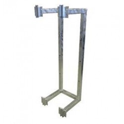 Wall-mount Lattice Tower Mast Holder 100cm Double, Distance From Wall 60cm 