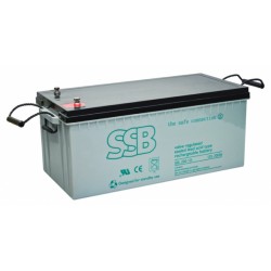 Ssb Agm Lead Acid Battery 12v 200ah, Lifetime 10-12 Years, M8 Connector