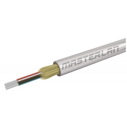 Masterlan Dropx Universal Fiber Optic Drop Cable - 12f 9/125, Sm, Lszh, Ivory, G657a2, 1m 