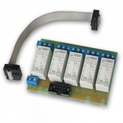 Expansion Module With 5 Relays For Lan / Gsm Controller V2 (16a/12v Dc)