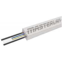 Masterlan Mdic Fiber Optic Cable - 2f 9/125, Sm, Lszh, White, G657a1, 1m, Indoor