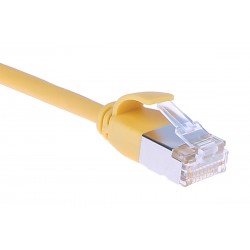 Masterlan Comfort Patch Cable U/ftp, Extra Slim, Cat6a, 0,25m, Yellow, Lszh