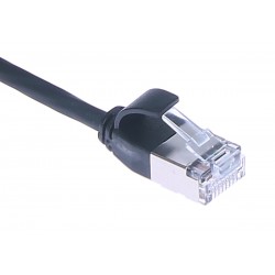 Masterlan Comfort Patch Cable U/ftp, Extra Slim, Cat6a, 0,5m, Black, Lszh