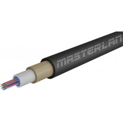 Masterlan Air1 Fiber Optic Cable - 12vl 9/125, Air-blowen, Sm, Hdpe, Black, G657a1, 2000m