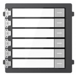 Hikvision Ds-kd-kk/s - 6x Nametag Module For Ip Intercom, Stainless Steel